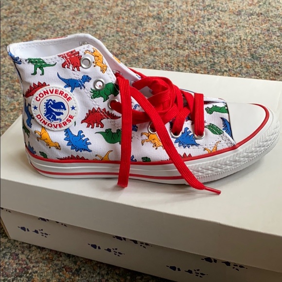 Converse Other - Big kids converse Chuck Taylor dinosaur sneakers 2